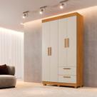 Guarda-roupa 4 Portas 2 Gavetas 100% MDF Flórida Yescasa