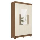Guarda-roupa 4 Portas 2 Gavetas com Espelho Sarandi