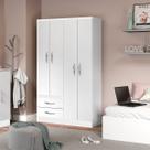 Guarda Roupa 4 Portas 2 Gavetas Flex MDP 105x179x40cm 2074
