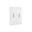 Guarda-roupa 4 Portas 2 Gavetas Kappesberg Adapt Branco