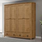 Guarda-Roupa 4 Portas 2 Gavetas Topázio Freijó Madeira Pinus- Finestra