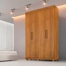 Guarda-roupa 4 Portas 3 Gavetas MDF Parma Yescasa
