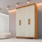Guarda-roupa 4 Portas 3 Gavetas MDF Parma Yescasa