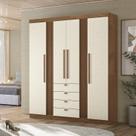 Guarda-roupa 4 Portas 4 Gavetas Mdp Aurora