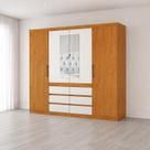Guarda Roupa 4 Portas 6 Gavetas 2 espelhos Xline -Grand Line Guarda Roupa 4 Portas 6 Gavetas 2 espelhos Xline -Grand Line