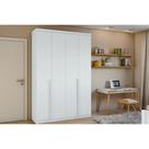 Guarda Roupa 4 Portas e 2 Gavetas Alonzo Plus Branco - Lopas