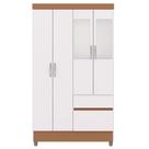 Guarda Roupa 4 Portas Espelho 102 Cm Vlr Branco Camarim