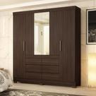 Guarda Roupa 4 Portas Helena Cafe Touch