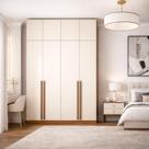 Guarda-roupa 4 Portas Modular com Maleiro Luna Guarda-roupa 4 Portas Modular com Maleiro Luna