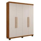 Guarda Roupa 4 Portas New Master Benetil Moveis Cinamomo/Off White
