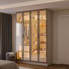 Guarda-roupa 4 Portas Reflecta com Led 100% Mdf Orion CabeCasa MadeiraOriginals