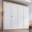 Guarda-Roupa 4 Portas Savana/Branco Fosco - Genialflex Guarda-Roupa 4 Portas Savana/Branco Fosco - Genialflex