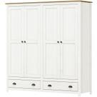 Guarda Roupa 4P 2G Madeira Maciça 176 cm 9105 Branco Freijo Milani Store Guarda Roupa 4P 2G Madeira Maciça 176 cm 9105 Branco Freijo Milani Store