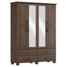 Guarda Roupa 4P 4G Espelho Madeira Maciça 168 cm 2252 Cafe Milani Store Guarda Roupa 4P 4G Espelho Madeira Maciça 168 cm 2252 Cafe Milani Store