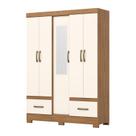 Guarda Roupa 5 portas e 2 Gavetas B6 Nature/Off White