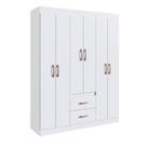 Guarda-roupa 50206 6 Portas 2 Gavetas 4 Prateleiras Sidney Guarda-roupa 50206 6 Portas 2 Gavetas 4 Prateleiras Sidney
