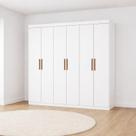 Guarda Roupa 6 Portas 2 Gavetas Perla -Grand Line