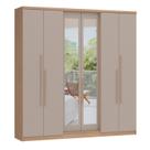 Guarda-roupa 6 Portas 2 Gavetas Sonata New Com Espelho