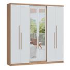 Guarda-roupa 6 Portas 2 Gavetas Sonata New Com espelho