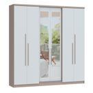 Guarda-roupa 6 Portas 2 Gavetas Sonata New Com Espelho