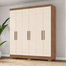 Guarda-roupa 6 Portas 3 Gavetas com Pés B369