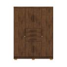 Guarda-Roupa 6 Portas 3 Gavetas England Imbuia Rústico