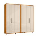 Guarda Roupa 6 Portas 4 Gav Miro Cinamomo Off White 250cm