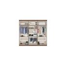 Guarda Roupa 6 Portas 4 Gavetas Evidence Plus Jacaranda/off white