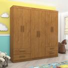 Guarda-Roupa 6 Portas 4 Gavetas Infantil Perola Marrom/Cinamomo Guarda-Roupa 6 Portas 4 Gavetas Infantil Perola Marrom/Cinamomo