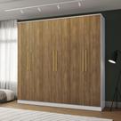 Guarda-Roupa 6 Portas 4 Gvt Kappesberg Adapt Branco/Nogueira