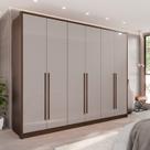 Guarda-roupa 6 Portas 6 Gavetas Anápolis Plus 100% Mdf