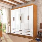 Guarda-roupa 6 Portas 6 Gavetas com Espelho Denver Guarda-roupa 6 Portas 6 Gavetas com Espelho Denver