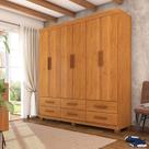 Guarda-roupa 6 Portas 6 Gavetas com Pés Denver