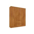 Guarda Roupa 6 Portas Arizona c/ e 4 Gavetas Cinamomo - Tcil Móveis