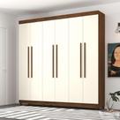 Guarda Roupa 6 Portas Audi Imbuia Champanhe Guarda Roupa 6 Portas Audi Imbuia Champanhe