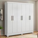 Guarda Roupa 6 Portas Bona Branco