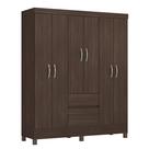 Guarda Roupa 6 Portas Casal Lia Café/Touch - Bela Móveis