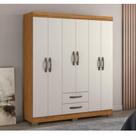 Guarda Roupa 6 Portas com 2 Gavetas Nt 5130 Freijó Trend/off White Guarda Roupa 6 Portas com 2 Gavetas Nt 5130 Freijó Trend/off White