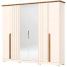 Guarda-Roupa 6 Portas com Espelho Napoli Henn Guarda-Roupa 6 Portas com Espelho Napoli Henn