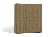 Guarda Roupa 6 Portas e 2 Gavetas Kappesberg E530 Nogueira