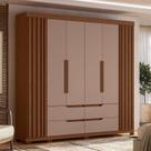 Guarda-roupa 6 Portas e 4 Gavetas Casal Doble