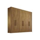 Guarda Roupa 6 Portas e 6 Gavetas Rizon Plus Cumaru - Novo Horizonte