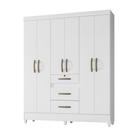 Guarda Roupa 6 Portas Itatiba Branco 868440 Moval