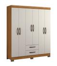Guarda-Roupa 6 Portas NT 5130 Freijó com Off White - Notável Guarda-Roupa 6 Portas NT 5130 Freijó com Off White - Notável
