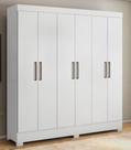 Guarda Roupa 6 portas PRÁTICO BRANCO