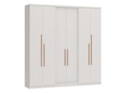 Guarda-Roupa 6 Portas Sonata New 2 Gavetas Branco - Castro