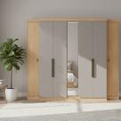 Guarda-roupa 7 Portas 4 Gavetas 100% MDF 266,6cm X 230cm Supremo