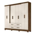 Guarda Roupa 8 Portas San Lorenzo Plus Castanho Wood Baunilha 941391 Moval Guarda Roupa 8 Portas San Lorenzo Plus Castanho Wood Baunilha 941391 Moval