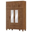 Guarda Roupa 8P 2G Espelho 150 cm 1275 Castanho Milani Store