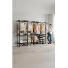 Guarda-Roupa Aberto 4 Colunas Aço: Organização Espaçosa e Mó